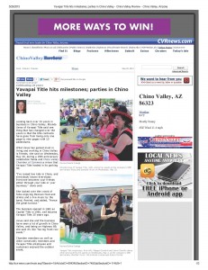 Yavapai Title hits milestones; parties in Chino Valley - Chino Valley Review - Chino Valley, Arizona
